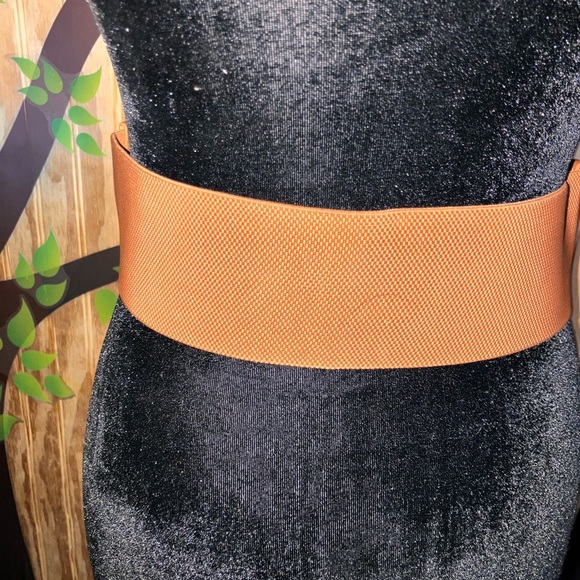 Stylish Tan Belt with metal Accents - Picture 2 of 6